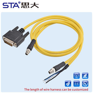 <span class=keywords><strong>Cable</strong></span> Moldeado con Interfaz Metálica M8, Conector Macho Recto de 90 Grados, IP67 Impermeable, <span class=keywords><strong>Cable</strong></span> Blindado - Product Image 6