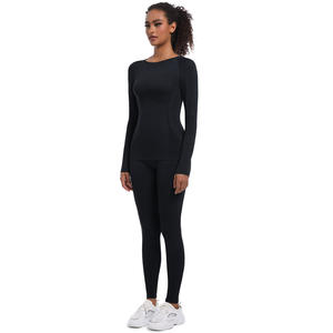 Nuevo Traje de Esquí Ajustado sin Costuras de Cintura Alta, Moldeador Corporal, para Deportes, Running, Ciclismo, Yoga, Manga Larga, para Mujer - Product Image 2