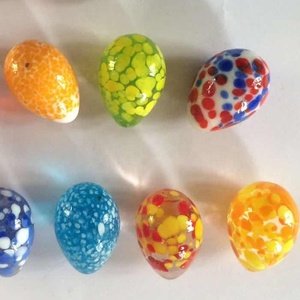 Huevo de Pascua Hecho a Mano, Huevo de Semilla de Sésamo, Guijarros de Huevo, <span class=keywords><strong>Juego</strong></span> Artificial Pulido para Niños, Juguetes, Canicas de Vidrio Artísticas de Murano - Product Image 2