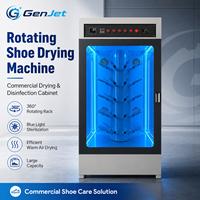Gabinete Secador de Zapatos Comercial Compacto, Totalmente Automático, de Acero Inoxidable, con Capacidad para 10-30 Pares, Circulación de Aire Frío y Caliente, Deshumidificador