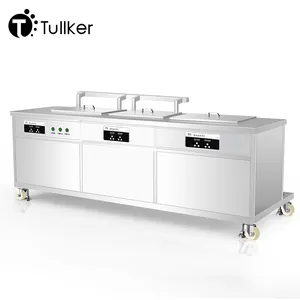 Tullker Drei-Stationen-Ultraschall reiniger Bad Badewanne Agitation Zylinderkopf Vergaser Injektor Industrie reinigungs maschine