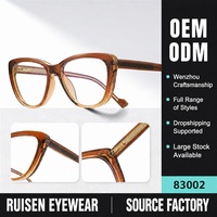Lunettes optiques élégantes et modernes à monture œil de chat en acétate TR, anti-lumière bleue, charnière à ressort, pour usage quotidien