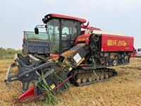 Moissonneuse-batteuse sur chenilles d'occasion 140 CV, presque neuve, 80 heures, pour blé, riz, maïs, thé
