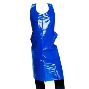 OEM Factory Customized Disposable Seafood Restaurant Adult Single Use Block Headed Color Plastic Bib <b>Apron</b> - Product Image 2