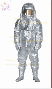 Усовершенствованная огнестойкая теплоизоляция Nom, алюминиевая теплоизоляция из suitYDAS-0129 с покрытием, противопожарный костюм, костюм для пожарных - Product Image 4