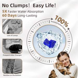 <span class=keywords><strong>Cat</strong></span> <span class=keywords><strong>Cat</strong></span> Premium-premitter <span class=keywords><strong>Cat</strong></span> Crystal Gel <span class=keywords><strong>Silica</strong></span> PH مؤشر PH عالي الامتصاص خالي من الغبار للرعاية الصحية أفضل القطط - Product Image 4