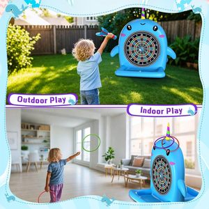 Juego de Dardos Inflable con Forma de Tiburón, Material de PVC Ecológico y Duradero, Flotador para Piscina, Playa, Jardín y Juegos al Aire Libre - Product Image 6