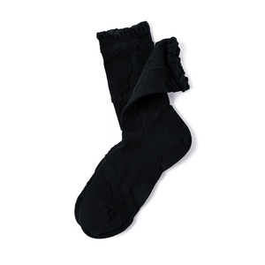 Chaussettes de mode personnalisées pour femmes, en soie brillante, avec motif en relief 3D, mi-mollet, à carreaux rétro - Product Image 4