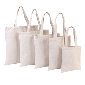 Vente en gros de sacs fourre-tout pliables sacs à provisions en toile sac cadeau recyclable impression de lettres sacs en toile personnalisés pour cadeau - Product Image 1