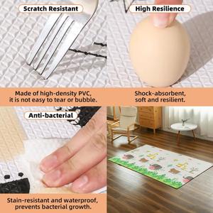 Alfombra Infantil de PVC Personalizada, Tapete de Juego Plegable para Niños, Alfombra de Espuma de Resina Plegable Ecológica para Supermercados - Product Image 2