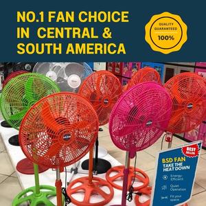 <b>12</b> <b>Inch</b> Turbo Plastic Grill 5ABS Blade Pedestal Stand <b>Fan</b> with Adjustable Height - Product Image 4