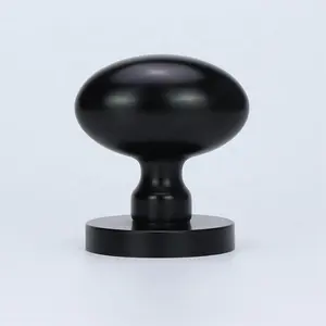 साधारण मैट काले जस्ता मिश्र धातु एकल पक्ष फैशन अंडे डिजाइन ठोस दरवाजे के लिए पीतल ताला