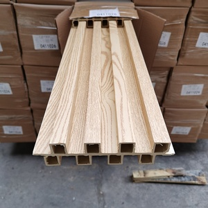 Fábrica de China que vende el panel de pared estriado WPC compuesto de madera del revestimiento caliente del tamaño 160*24mm 2900mm - Product Image 4