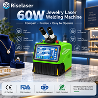 Soudeuse laser de précision pour bijoux de bureau 60W YAG avec caméra CCD, refroidissement par eau et contrôle tactile pour la réparation de l'or et de l'argent