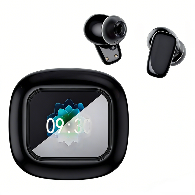 TWS Wireless Earbuds with Smart LED Display Charging Case, 6.0 Headphones with 10mm Drivers, 800mAh Earphones with 3-4H Playtime