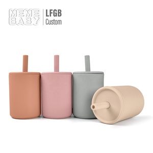 Gobelet en silicone de haute qualité pour bébé, gobelet d'apprentissage pour bébé, logo personnalisé, passe au lave-vaisselle, gobelet en silicone pour bébé - Product Image 4