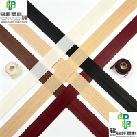Bande de chant en PVC/ABS écologique personnalisée pour la finition des bords, surface lisse, pour meubles de bureau et pièces de meuble, vente en gros