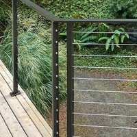 Câble d'escalier intérieur durable en acier inoxydable Garde-corps duplex pour maison et balcon/villa Garde-corps pour accessoire d'escalier
