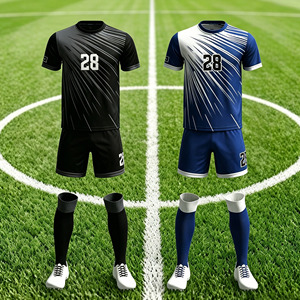 Kit <span class=keywords><strong>Calcio</strong></span> Personalizzato da Uomo: Maglia e <span class=keywords><strong>Pantaloncini</strong></span> Traspiranti per Allenamento Sportivo - Product Image 1