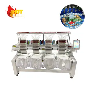 4 Heads Commercial Heavy Duty Embroidery Machine Computer Embroidery Machine Price 4 Head Embroidery Machine Computerized Mana