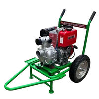 Pompa Air mesin Diesel sentrifugal 5,5 kW dengan tekanan tinggi 3/4/6 inci pendorong ganda pompa semprot mesin Diesel berpendingin udara