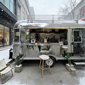 Carrito de Comida Callejero Versátil con Bandejas Laterales Extraíbles de Acero Inoxidable para Uso Prolongado, Fácil de Maniobrar para Venta en Mercados y Parques - Product Image 2