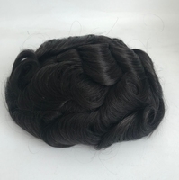 NL système de remplacement de cheveux mono toupet de haute qualité perruques attachées à la main PU Mono Base toupet hommes 100% vrais cheveux humains toupet