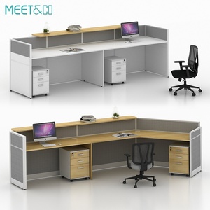 Custom Modern 2 8 Person Cubicle Privacy Screen Desk Factory OEM <b>Office</b> Furniture Top Workstation <b>Table</b> Modular Building Packing - Product Image 2