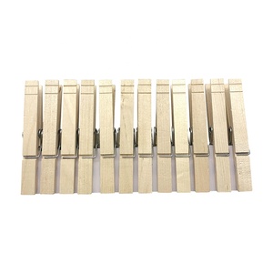 24pcs 8.4 centimetri di Legno di Betulla Peg per la <span class=keywords><strong>foto</strong></span> Naturale Asciugare I Vestiti Mollette di Legno - Product Image 1