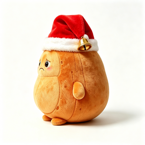 Customize Festive Brown Potato Plush for Holiday Decor, Food-Themed Christmas Potato Plushie Gift - Product Image 2