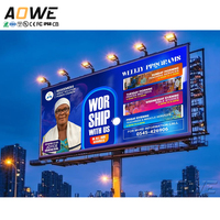 Écran LED d'affichage publicitaire extérieur AOWE A10 5x3m, mur vidéo LED à louer P2.9 P3.9 P4.8 P6.2 P7.8 P10.4, écran LED pour concert