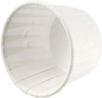 Gobelets et contenants jetables en papier de pâte de bois biodégradable à paroi simple pour l'huile d'olive, le sucre, les condiments et les portions alimentaires