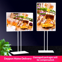 Support de sol pour affiches publicitaires d'extérieur et d'intérieur, panneau LED pliable en forme de A pour devanture de magasin, panneau sandwich