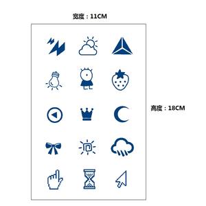 Commercio all'ingrosso <span class=keywords><strong>e</strong></span> personalizzato tatuaggio uomini <span class=keywords><strong>e</strong></span> donne impermeabili temporaneo tatuaggio adesivi Semi permanente - Product Image 4