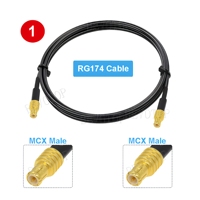 MCX mâle à MCX mâle droit/angle droit câble en queue de cochon RG174 15cm/20cm/30cm/50cm pour carte Modem sans fil