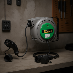 Enrollador de Cable Zeca de 5m, 3G2.5+1x0.5, 16A, Tipo 1-2, Cable de Extensión con Montaje en Pared - Product Image 3