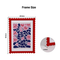 Cadre photo rectangulaire en MDF avec logo personnalisé, décoration d'intérieur, cadre photo en bois 28x38cm
