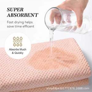Coral Fleece <b>Hair</b> <b>Drying</b> <b>Towel</b> 60x100cm Quick Dry Rectangular Solid Color For Hotel Use - Product Image 5