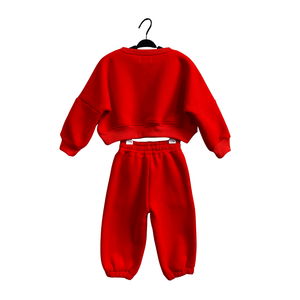 Vente <span class=keywords><strong>chaude</strong></span> <span class=keywords><strong>maman</strong></span> et moi sweat-shirt éponge français couleur unie famille correspondant ensemble pour parents et bébés pour l'automne et l'hiver - Product Image 4