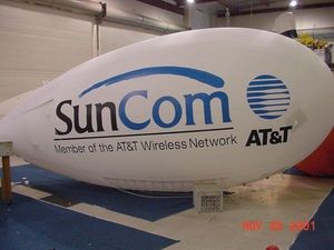 Hot bán quảng cáo không khí Zeppelin Bầu Trời khí cầu ngoài trời LED Helium bóng Inflatable blimp để bán - Product Image 5