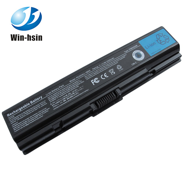 Wholesale PA3435U Laptop Battery for Toshiba Satellite L300 L305 L500 L505 Series 5200mAh 6 Cells Rechargeable Notebook Battery