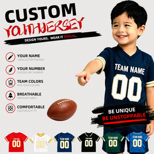 Maillot <span class=keywords><strong>de</strong></span> football américain personnalisé pour enfants, maillot personnalisé pour jeunes garçons avec nom et numéro personnalisés pour <span class=keywords><strong>le</strong></span> jour du match - Product Image 1