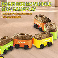 ITTL RC Excavatrice Gourmande Multijoueur Interactive Mini Voitures de Course à Contrôle à Distance Jouets Camions de Construction pour Enfants
