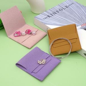 Offre Spéciale – Mini Pochettes de Luxe en Velours pour Bijoux (Boucles d'Oreilles, Montres, Colliers) – Sacs d'Emballage Réutilisables en Microfibre et Daim avec Rabat Personnalisable - Product Image 5