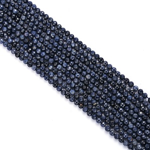<span class=keywords><strong>Safir</strong></span> Boncuk2mm 3mm 4mm sfaccettate sfaccettate rotonde perline di zaffiro naturale blu perle di pietre preziose per la creazione di gioielli - Product Image 1