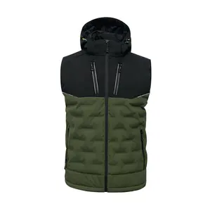 puffy vest winter men's bodywarmer outdoor clothing