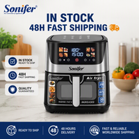 Friteuse à air carrée sans huile Sonifer SF-1034S 8,5 l 1700 W numérique avec faible teneur en matières grasses et minuteur 60 min pour des repas sains à la maison