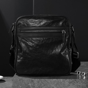 Men's Messenger <b>Bag</b> Genuine Leather <b>Large</b> Lightweight Solid Color Leisure Travel <b>Shoulder</b> <b>Bag</b> Crossbody <b>Bag</b> Business <b>Bag</b> - Product Image 3