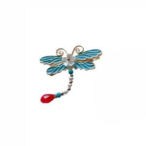 Antique Exquis Guofeng Ming Song Femme Cour Style <span class=keywords><strong>Cheveux</strong></span> Accessoires Nouveau Papillon Épingle À <span class=keywords><strong>Cheveux</strong></span> Brûlé <span class=keywords><strong>Bleu</strong></span> Métal Taille 5cm Partie - Product Image 6