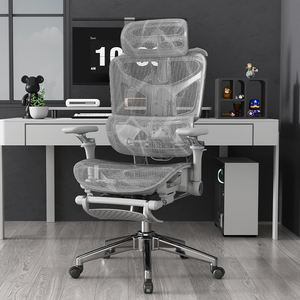 Sedia da Ufficio Ergonomica in Offerta Speciale, Interamente in Rete, Design Ergonomico, Regolazione dell'Altezza, Comoda Sedia Girevole da Ufficio con Supporto Lombare - Product Image 4